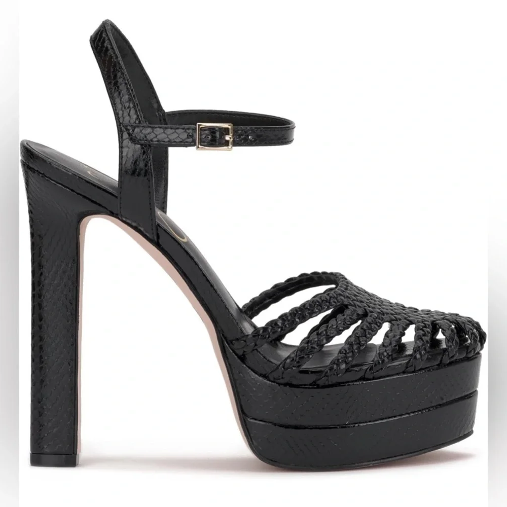 NEW Jessica Simpson Inaia Platform Sandals, Black, Orange & Gold Available, 9.5